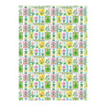 Retro Flower Wrapping Sheet