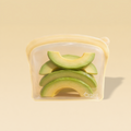 Reusable Silicone Food Storage Bags – Leakproof Freezer Bags 40oz - Yellow