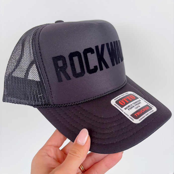 Rockwall Trucker Black Hat - Lyla's: Clothing & Gifts - Online and Rockwall Texas Boutique