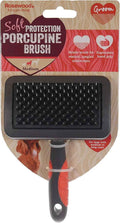Rosewood Soft Protection porcupine brush for dogs, medium, mixed long and short bristles on a moulded grip
