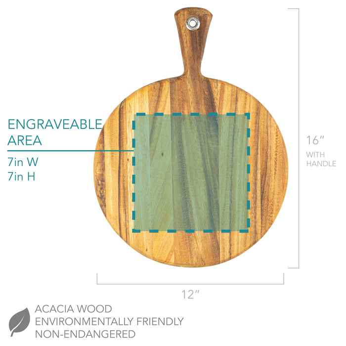 Round Cheese Board Happy Thanksgiving - Design: TG3
