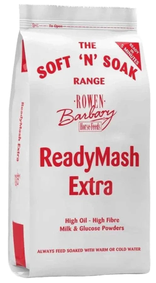 Rowen Barbary ReadyMash Extra 20kg red bag, conditioning mash with milk powder
