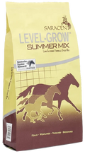 Saracen Level-Grow Mix Summer Formula 20kg bag, low glycaemic stud mix for youngstock and broodmares