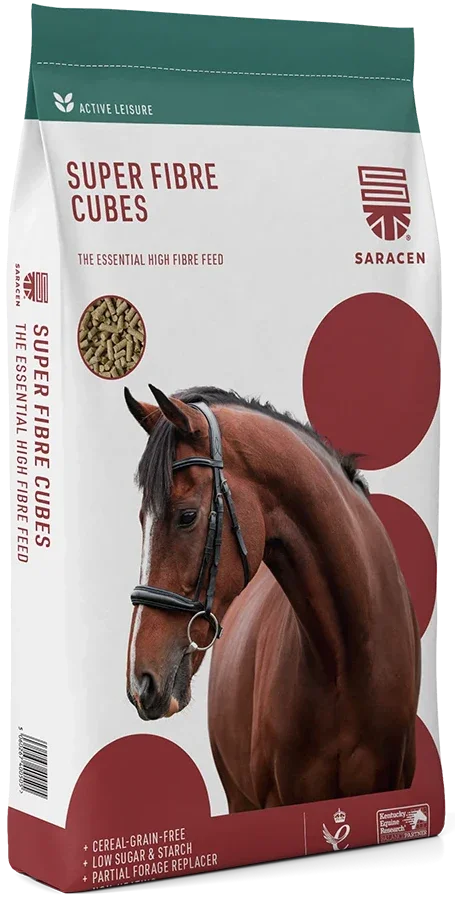 Saracen Super Fibre Cubes 20kg sack of cereal-free high-fibre cubes for horses and ponies