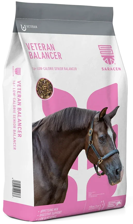Saracen Veteran Balancer 20kg sack of high-fibre low-starch balancer for older horses