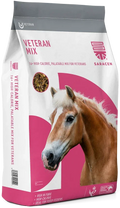 Saracen Veteran Mix 20kg bag, fibre-based mix feed for older horses and ponies