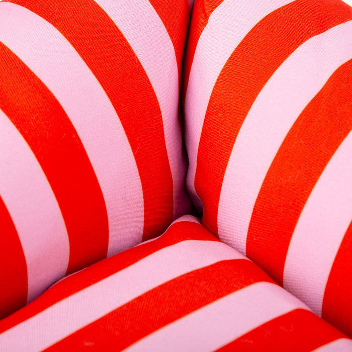 Second view of the Scruffs Amalfi extra large pink stripe box bed