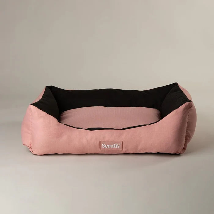 Second view of the large Scruffs Expedition box bed in rose quartz