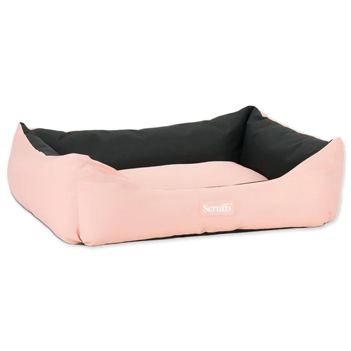 Scruffs Expedition box bed in rose quartz, medium at 60 x 50cm with a water resistant outer