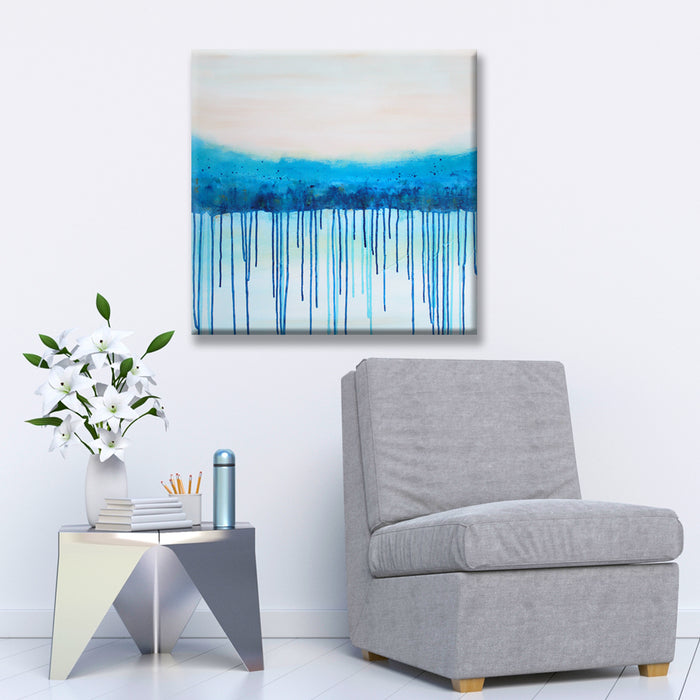 Sea Legs Face' Wrapped Canvas Abstract Wall Art