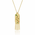 Serpent Fringe Pendant Necklace