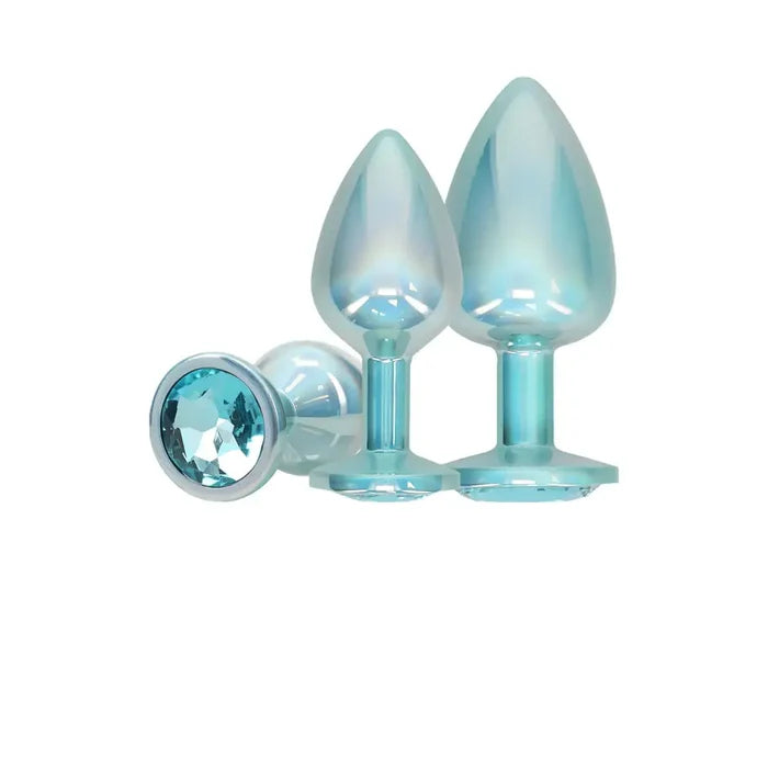 Ouch! International Collection Metal Anal Plug 3-Piece Set - Butt