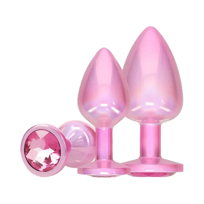 Ouch! International Collection Metal Anal Plug 3-Piece Set - Butt