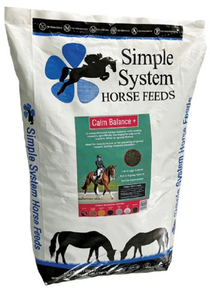 Simple System Calm Balance+ sainfoin forage balancer for reactive horses, 15kg bag
