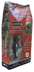 Simple System Lucie Brix 20kg sack of compressed 1kg pure lucerne forage blocks
