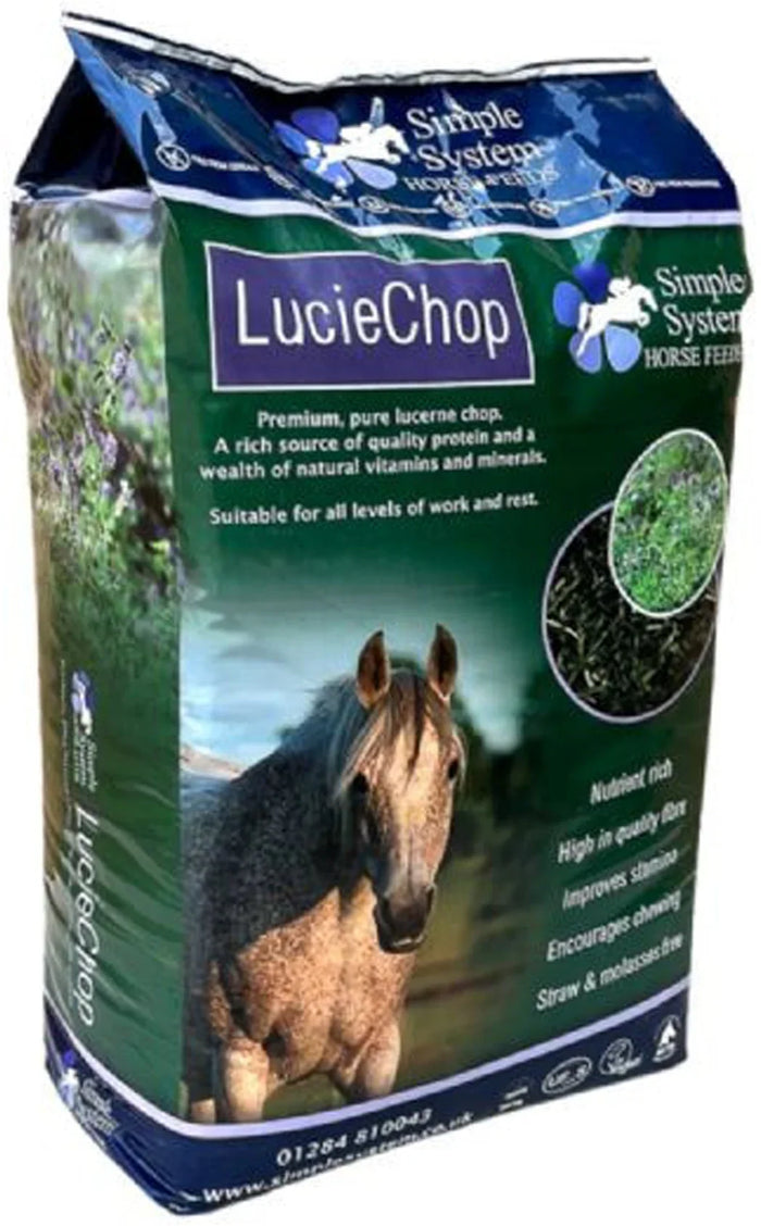 Simple System Lucie Chop pure lucerne chaff, 18kg bag, previously sold as GreenGold
