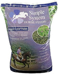 Simple System Organic Lucie Pellets, 6mm organic lucerne pellets in a 20kg bag