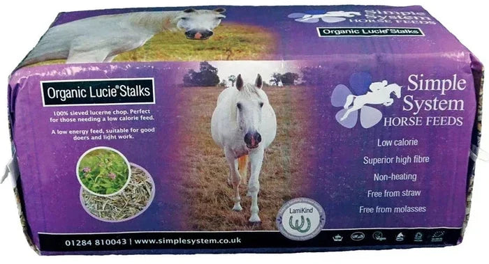 Simple System Organic Lucie Stalks, sieved low-calorie lucerne chop for good doers