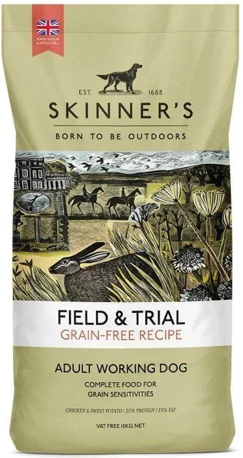 Skinner's Field & Trial Grain Free Chicken & Sweet Potato dry dog food, 15kg bag