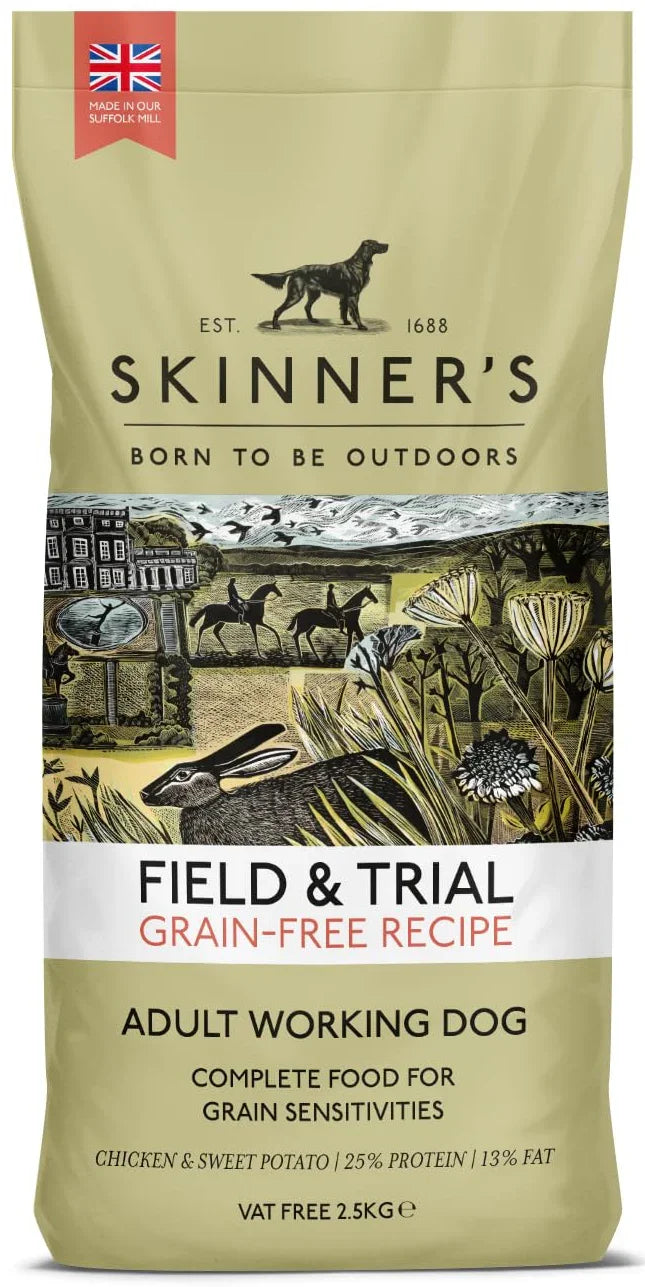 Skinner's Field & Trial Grain Free Chicken & Sweet Potato 2.5kg bag of dry dog food
