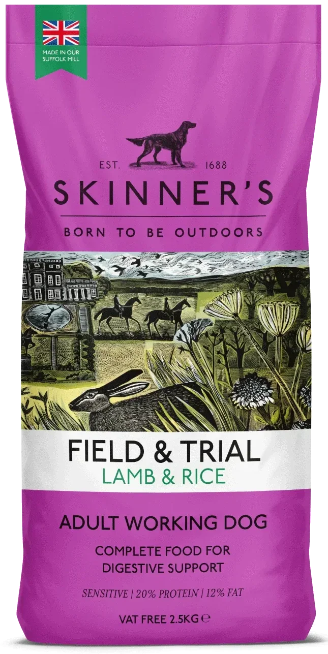 Skinner's Field & Trial Lamb & Rice 2.5kg bag of complete dry dog food