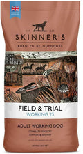 Skinner's Field and Trial Working 23 complete dry dog food, 15kg sack for working and active dogs