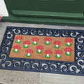 Smart Garden Shrooms coir doormat insert printed with toadstools, rectangular 23 by 53cm format