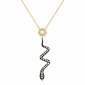 Solar Serpent Pearl Necklace