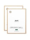 Solid Oak Frame (2 Pack), 18x24 in | 46x61 cm