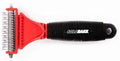 SoloGroom SoloRake grooming rake showing its two comb heads on a single handle
