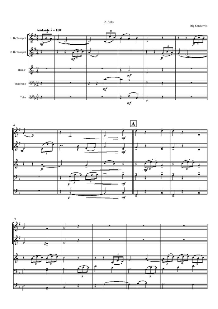 Sønderriis - Quintet 1 - Brass Quintet