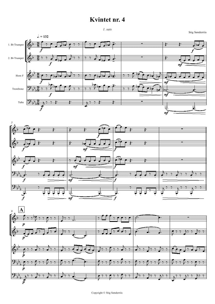Sønderriis - Quintet 4 - Brass Quintet