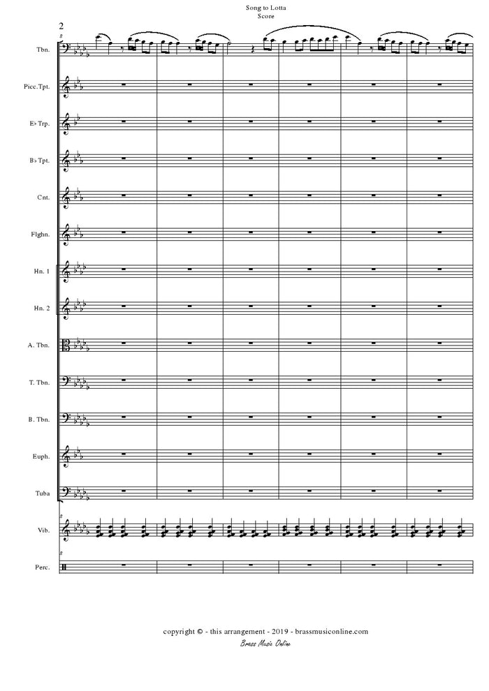 Song to Lotta - Trombone and Academic Brass Ensemble
