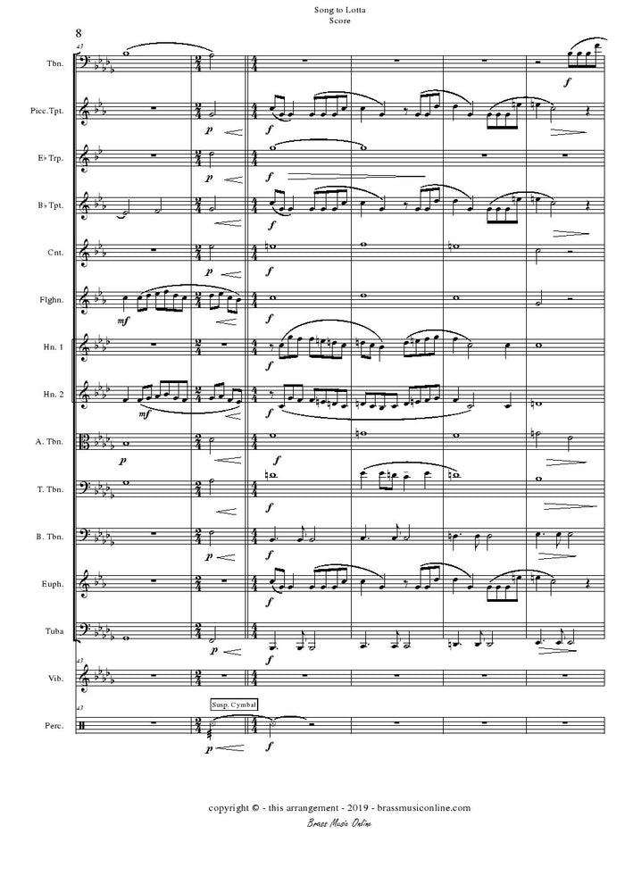 Song to Lotta - Trombone and Academic Brass Ensemble