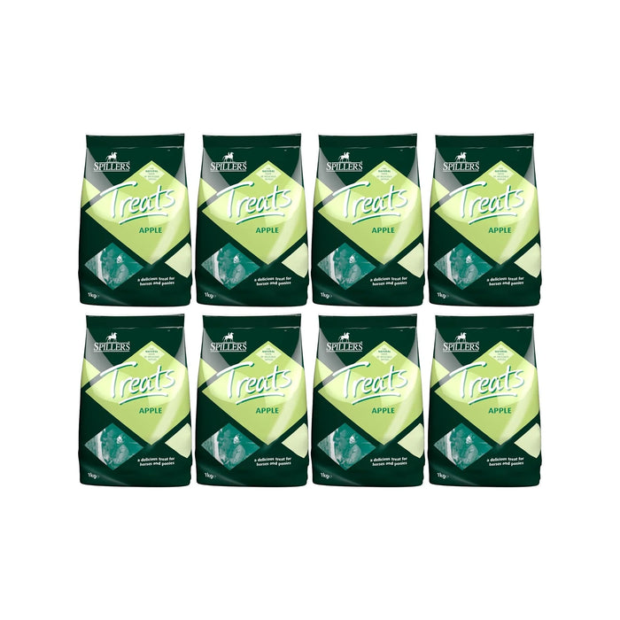 Spillers Apple Horse Treats bulk case of eight 1kg bags, apple flavoured treats for horses and ponies