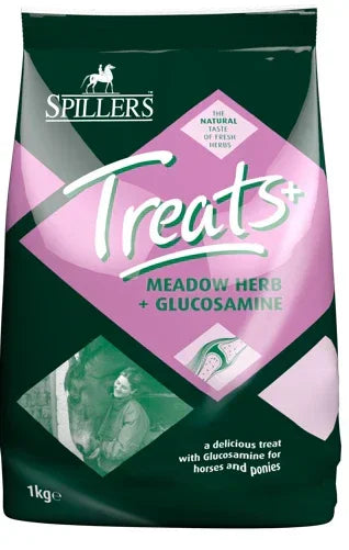 Spillers Meadow Herb and Glucosamine horse treats, one of eight 1kg bags in the pack
