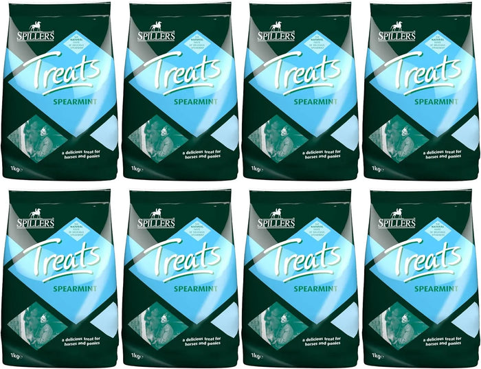 Spillers Spearmint horse treats, one of eight 1kg bags in the multi-buy pack