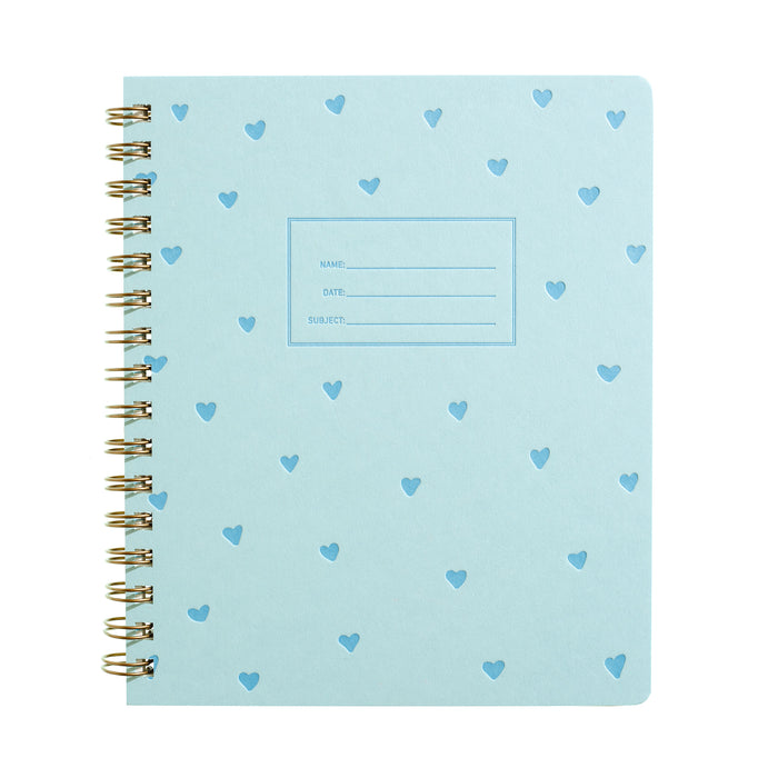 Standard Notebook - Blue Hearts