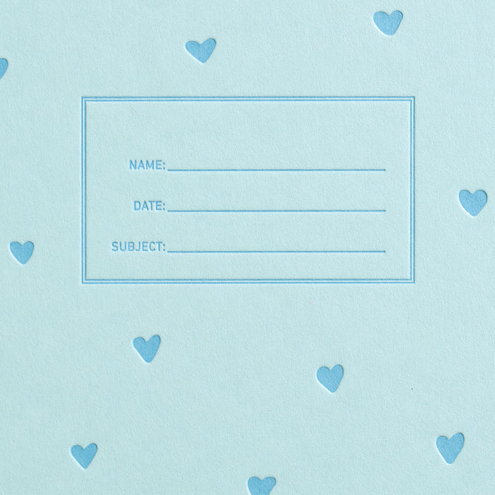 Standard Notebook - Blue Hearts