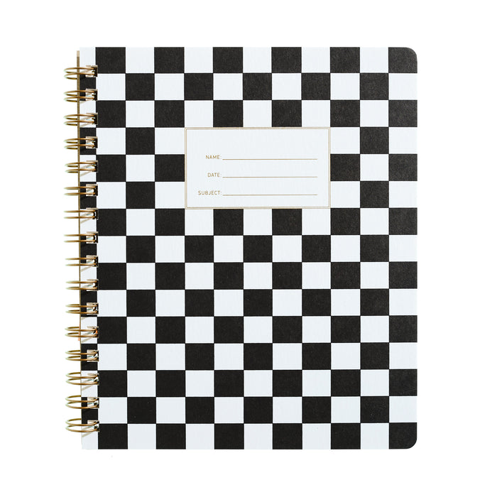 Standard Notebook - Checker Black