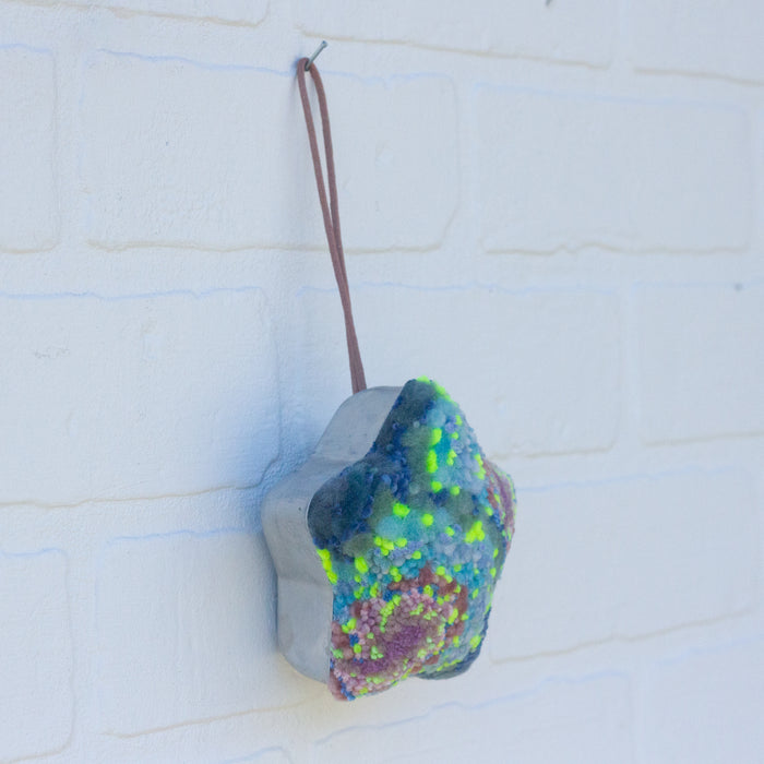 Star Puff Ornament | Pink + Blue