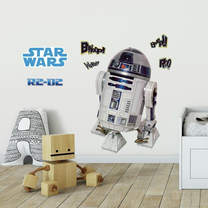 STAR WARS CLASSIC R2D2 PEEL & STICK GIANT WALL DECAL