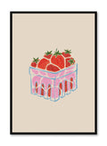 Strawberry Punnet, Poster