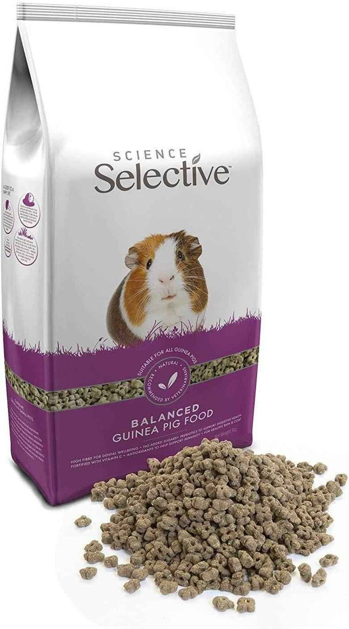 Supreme Science Selective guinea pig food in the 10kg bulk sack of nuggets