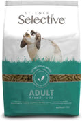 Supreme Science Selective house rabbit food, a 1.5kg bag of Timothy hay based nuggets