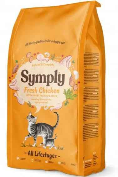 Symply Fresh Chicken dry cat food 1.5kg bag for cats of all lifestages