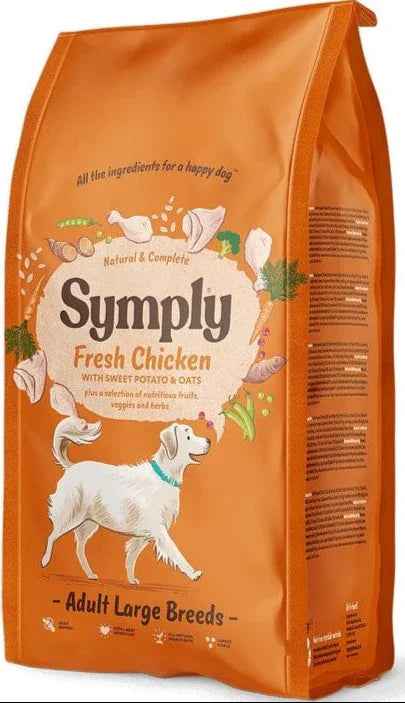 Symply Fresh Chicken large breed adult dry dog food 12kg bag
