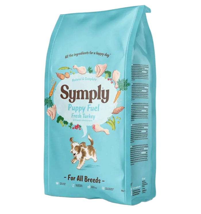 Symply Puppy Fuel Turkey dry puppy food 2kg bag