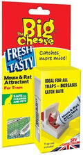 The Big Cheese Mouse & Rat Attractant 26g, a non-poisonous lure for traps and bait stations