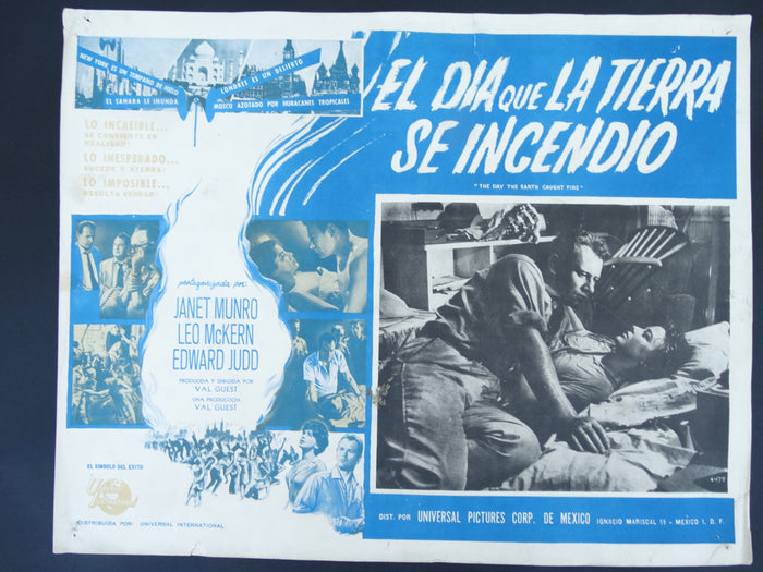 The Day the Earth Caught Fire (El Dia que la tierra se incendio) Lobby Card